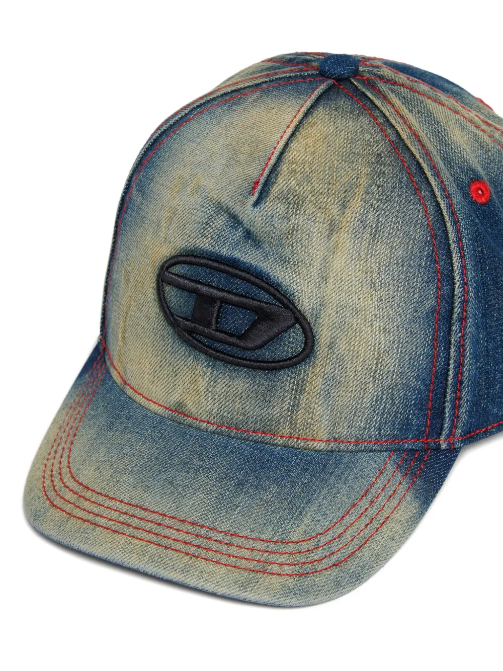 Diesel Kids Fimen denim pet met logopatch Blauw