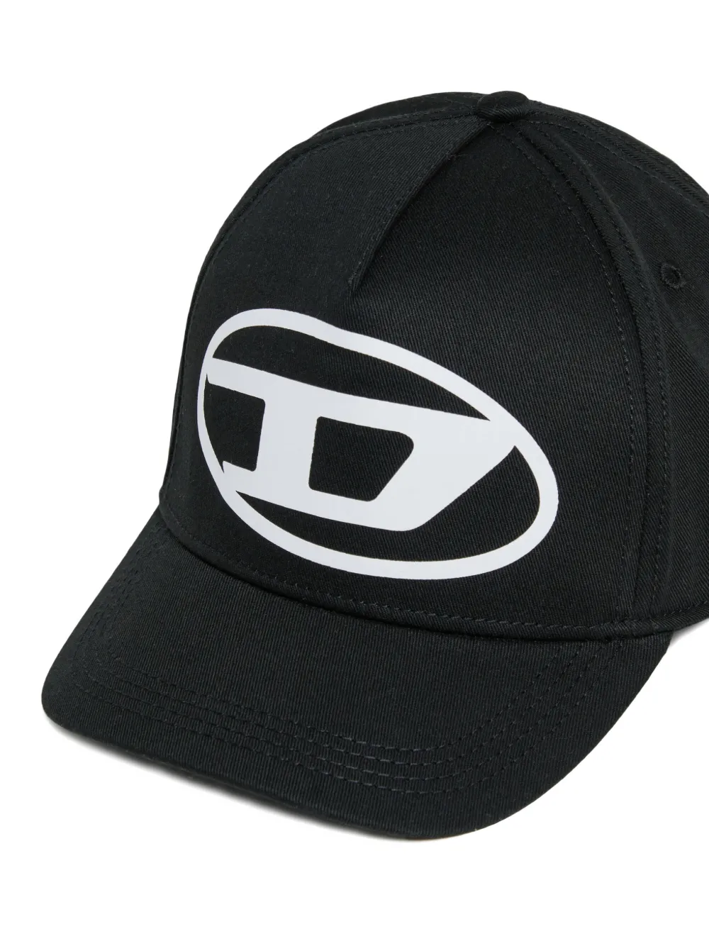 Diesel Kids Honkbalpet met logoprint Zwart