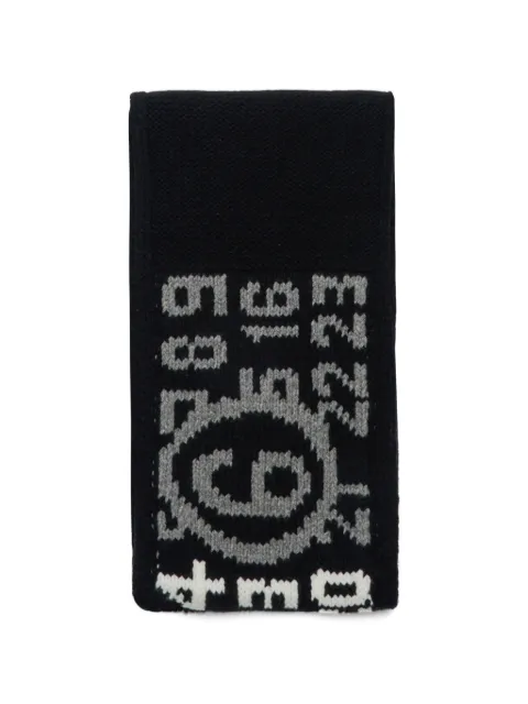 MM6 Maison Margiela Kids logo-knit scarf