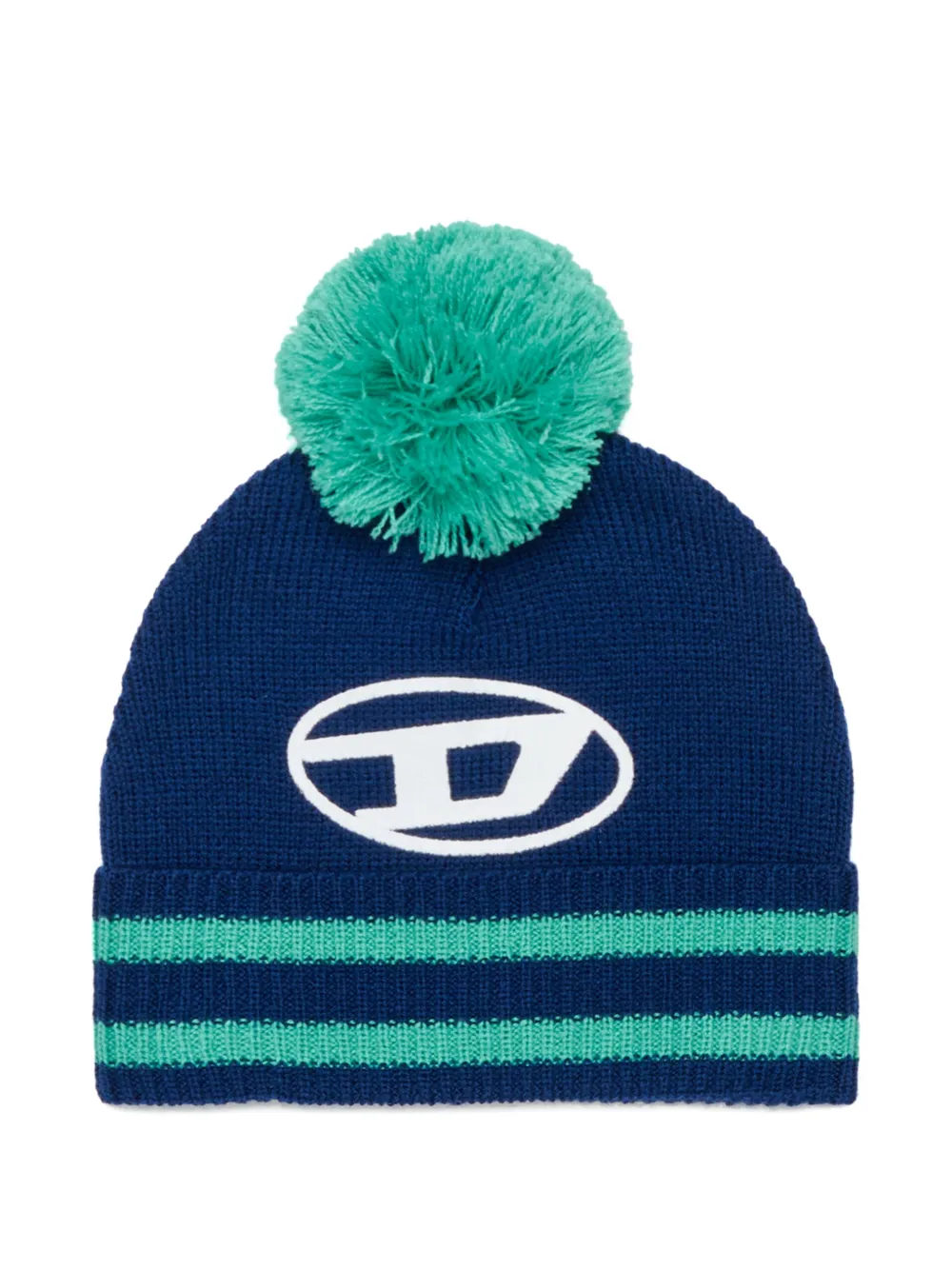 Diesel Kids Berretto con pompon - Blu