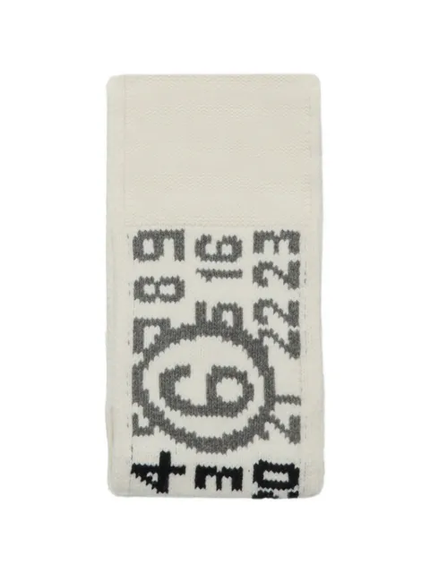 MM6 Maison Margiela Kids Intarsien-Schal mit Logo