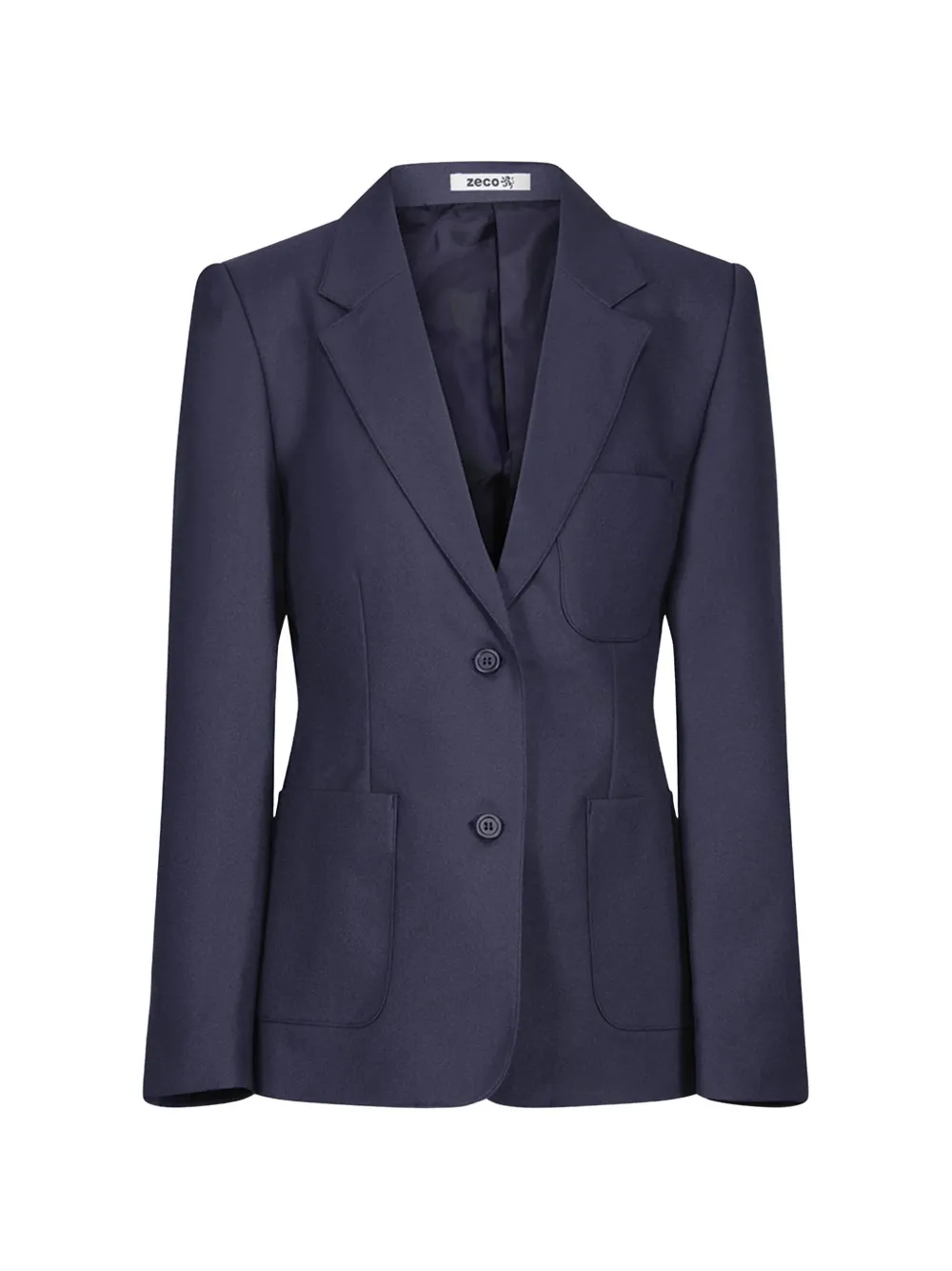 Zeco Schoolwear kids notch-lapel single-breasted blazer - Blu