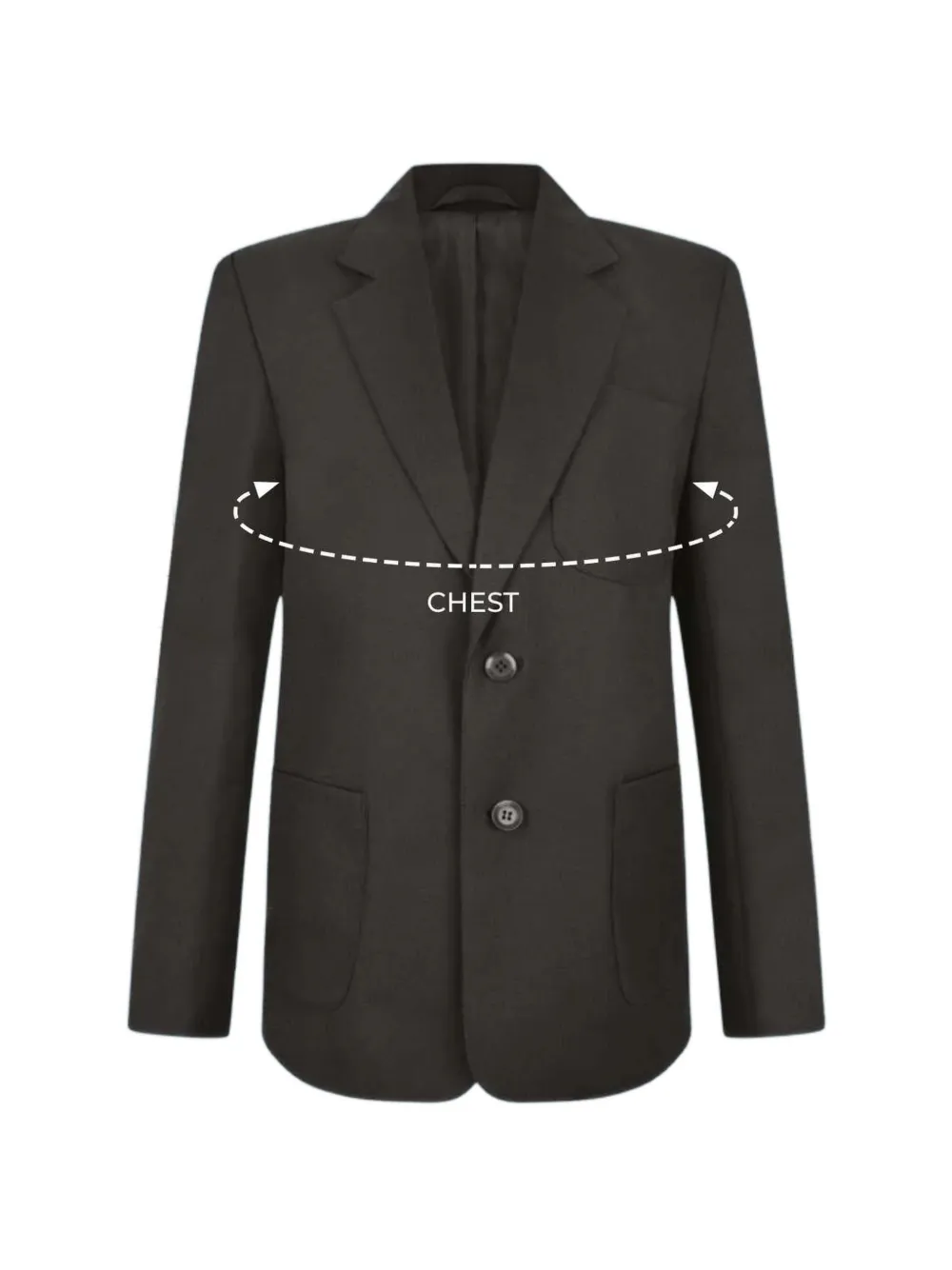 Zeco Schoolwear kids Blazer met enkele rij knopen Blauw