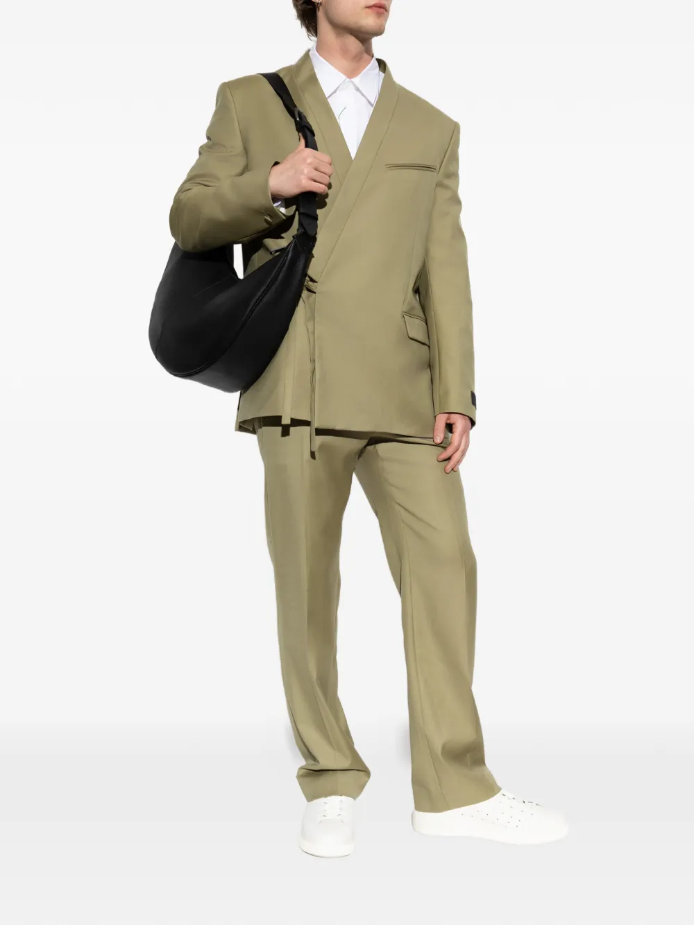  Kenzo Wool Tailored Trousers - Vert 