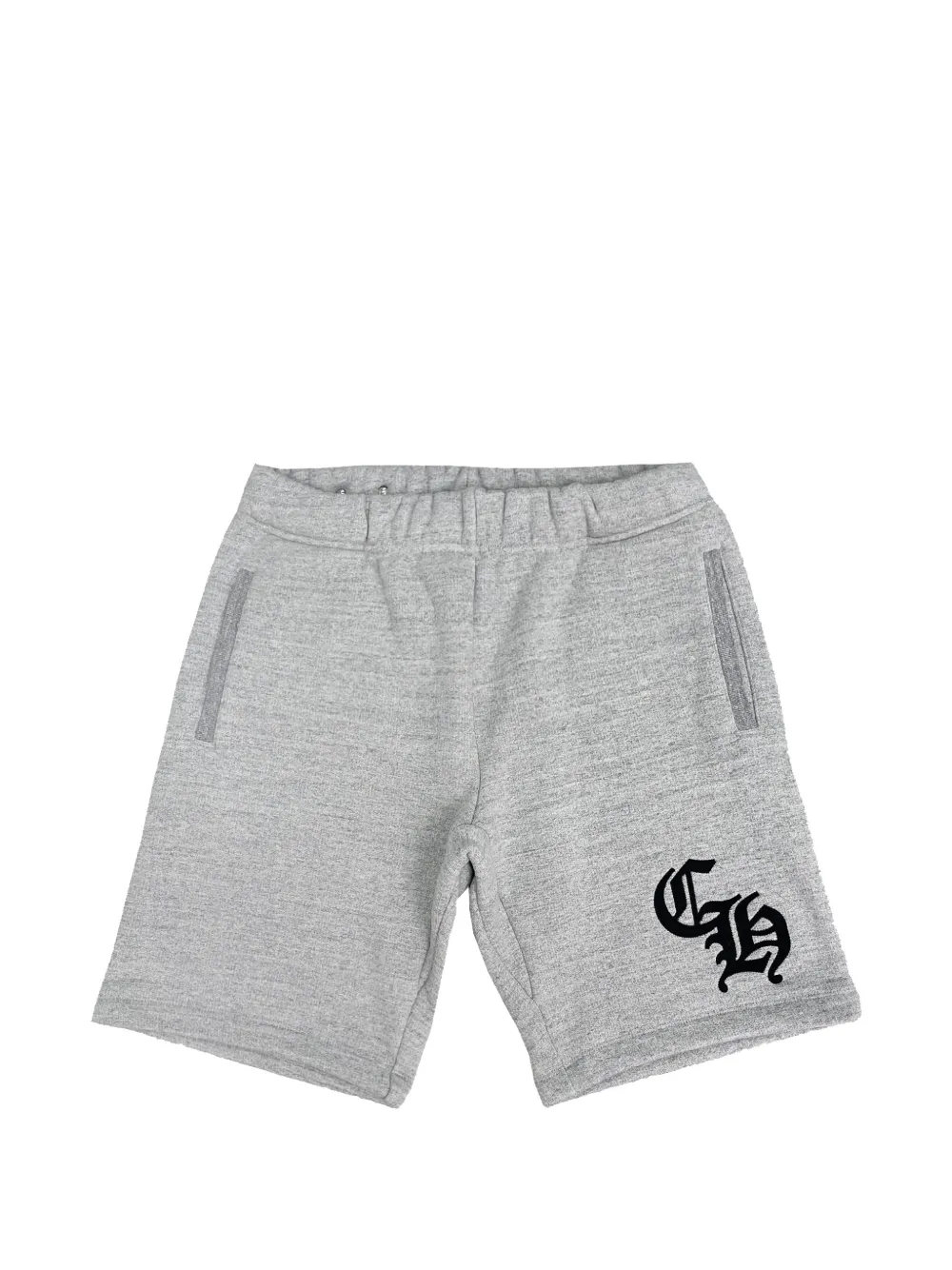 Chrome Hearts logo-print logo-plaque shorts - Grey