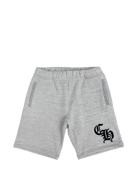 Chrome Hearts bermudas con placa del logo