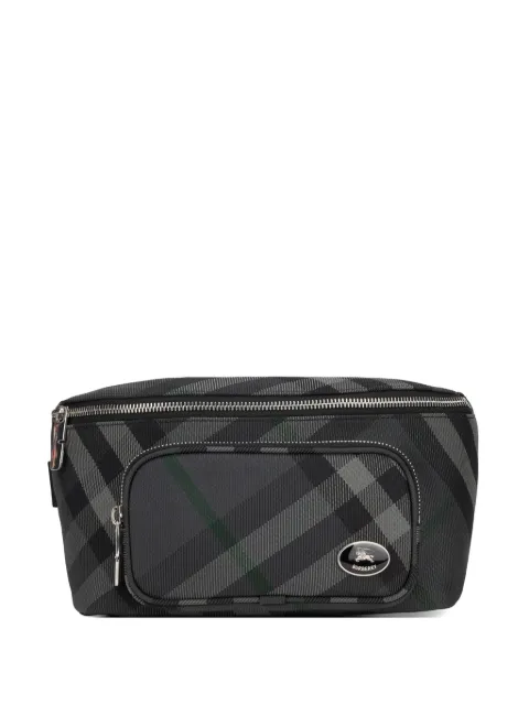 Burberry check-pattern belt bag