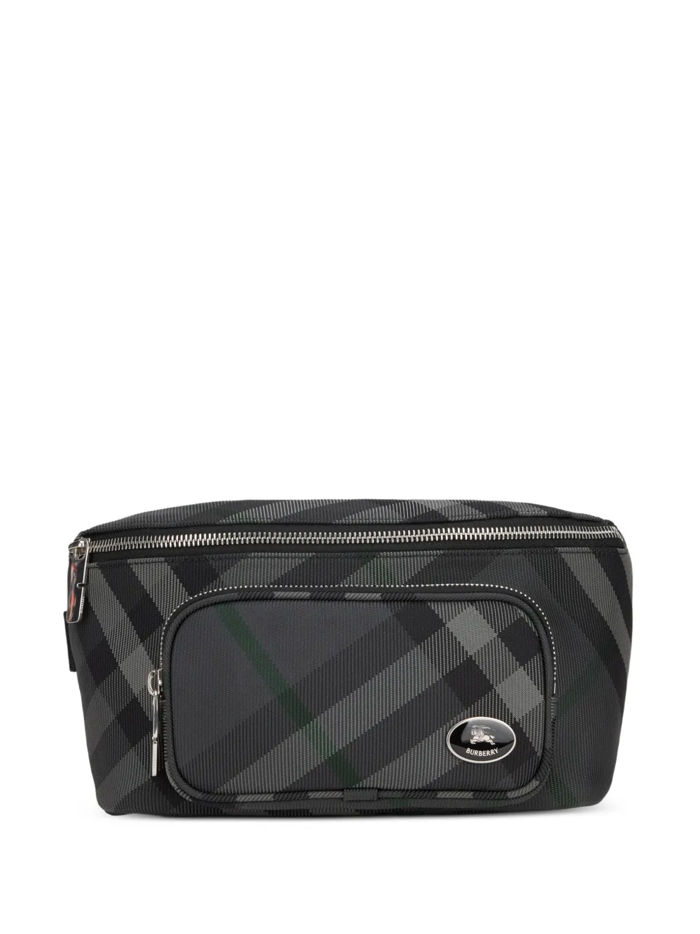 Burberry check-pattern belt bag - Grigio