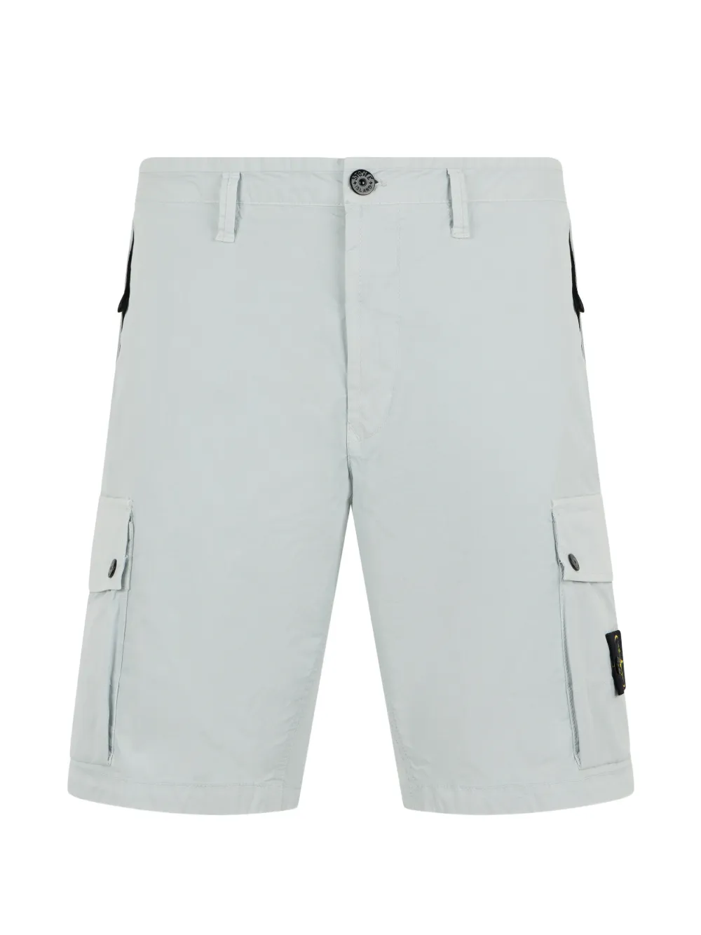 Stone Island logo-patch cargo shorts - Grey