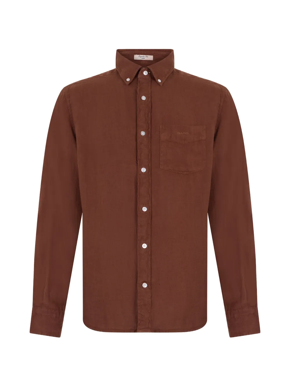 Gant button-down linen shirt - Marrone
