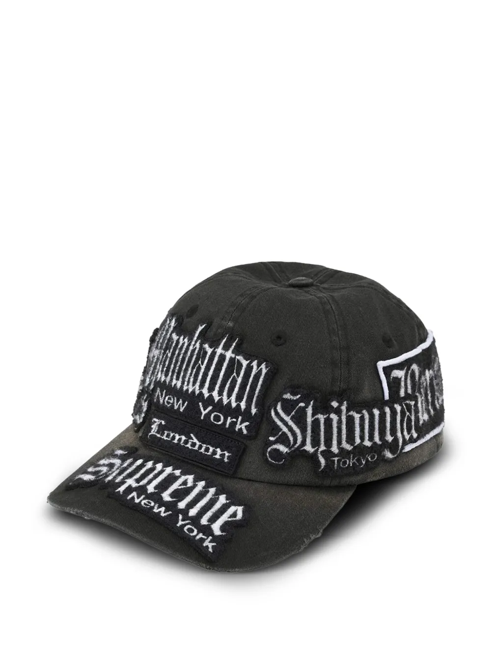 Supreme City Patches six-panel cap hat - Nero