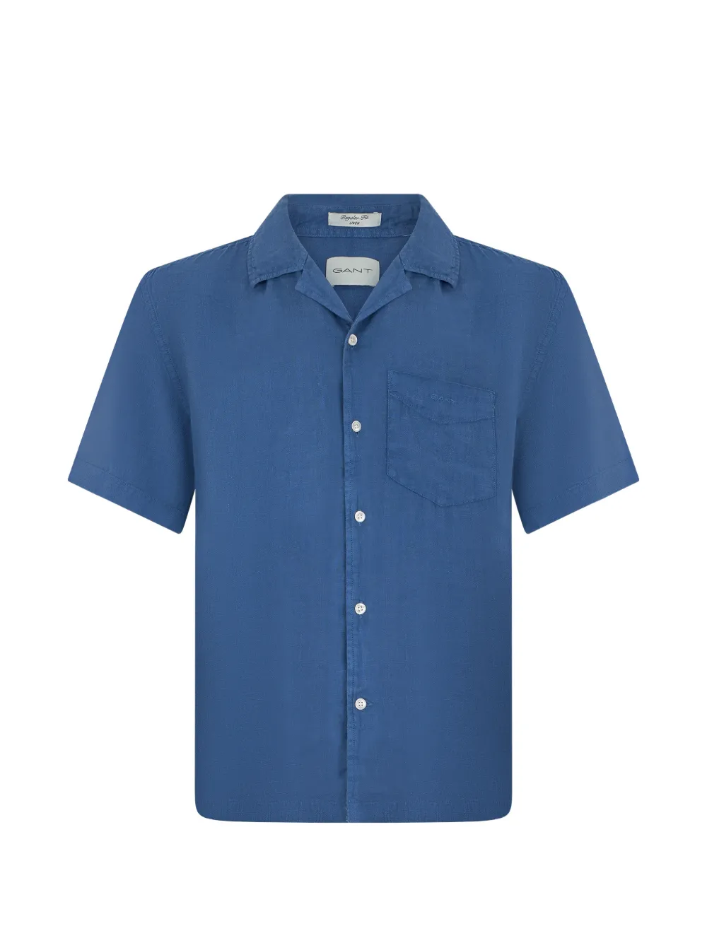 Gant short-sleeve chest-pocket shirt - Blu
