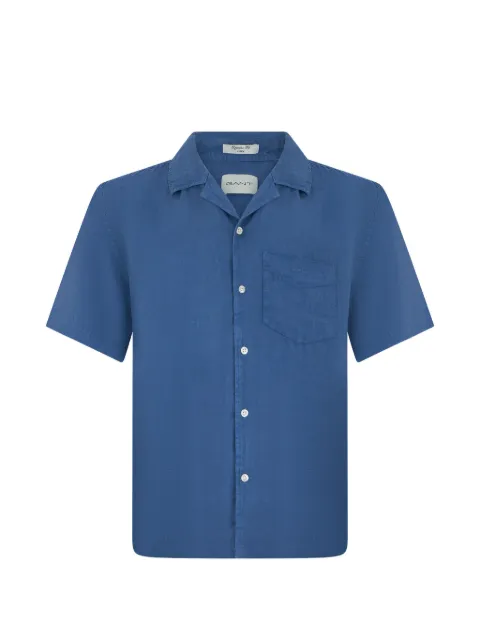 Gant short-sleeve chest-pocket shirt