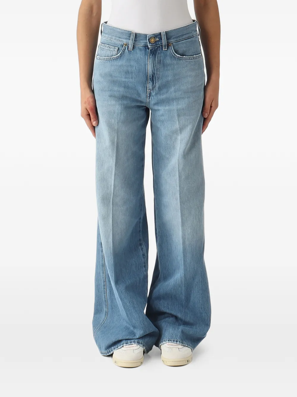 PT Torino wide-leg faded jeans - Blu