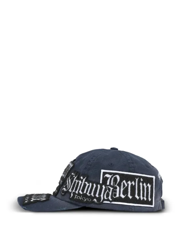 Supreme City Patches six-panel Cap Hat | Blue | FARFETCH