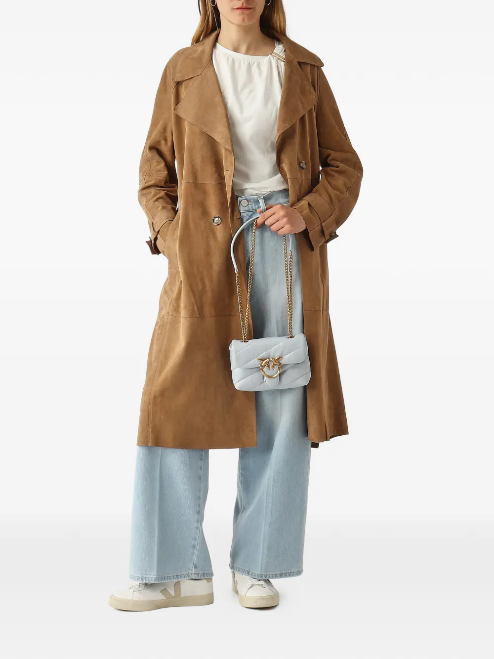 PT Torino Broek met wijde pijpen Blauw