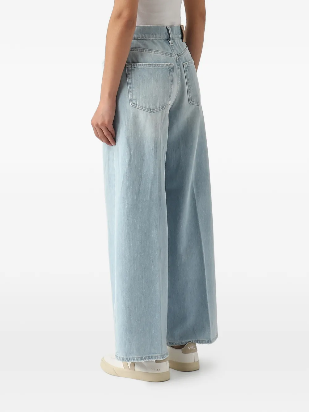 PT Torino Broek met wijde pijpen Blauw