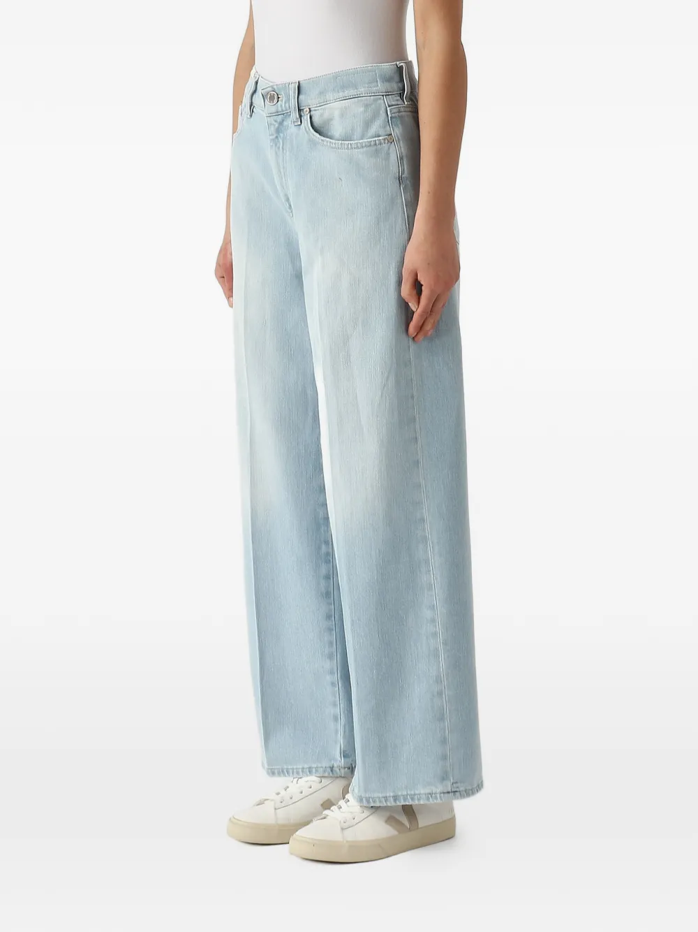 PT Torino Broek met wijde pijpen Blauw