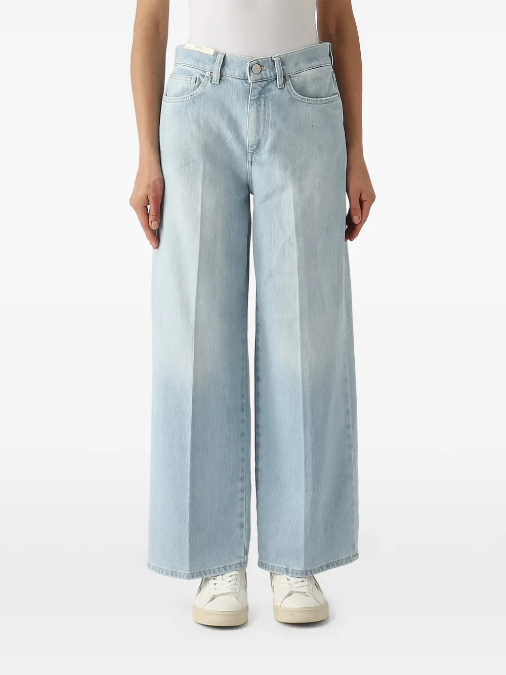 PT Torino pressed-crease wide-leg jeans - Blu