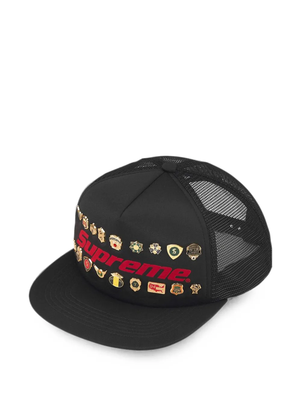 Supreme pin-embellished five-panel cap hat - Nero