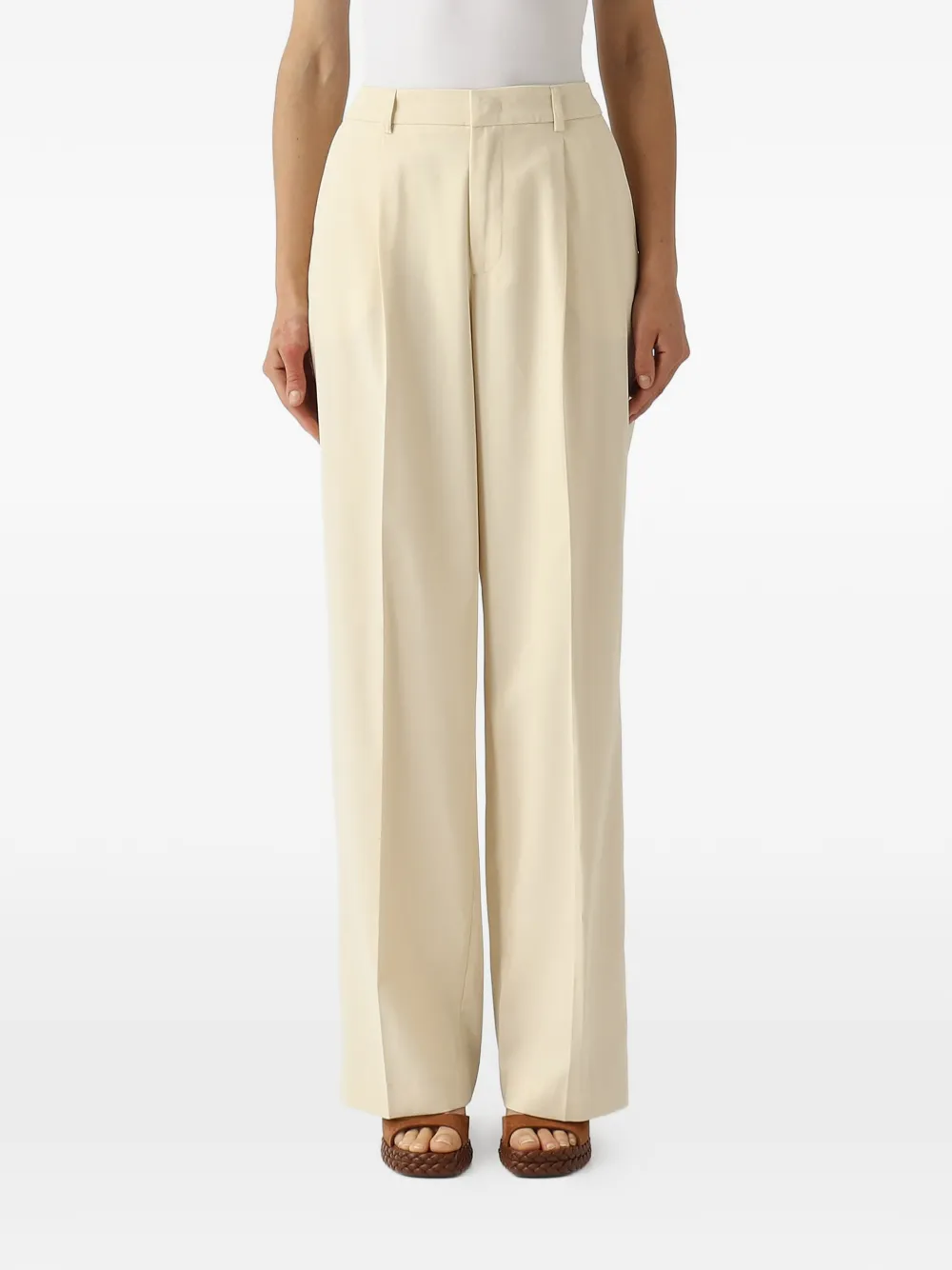 PT Torino pleated wide-leg trousers - Toni neutri
