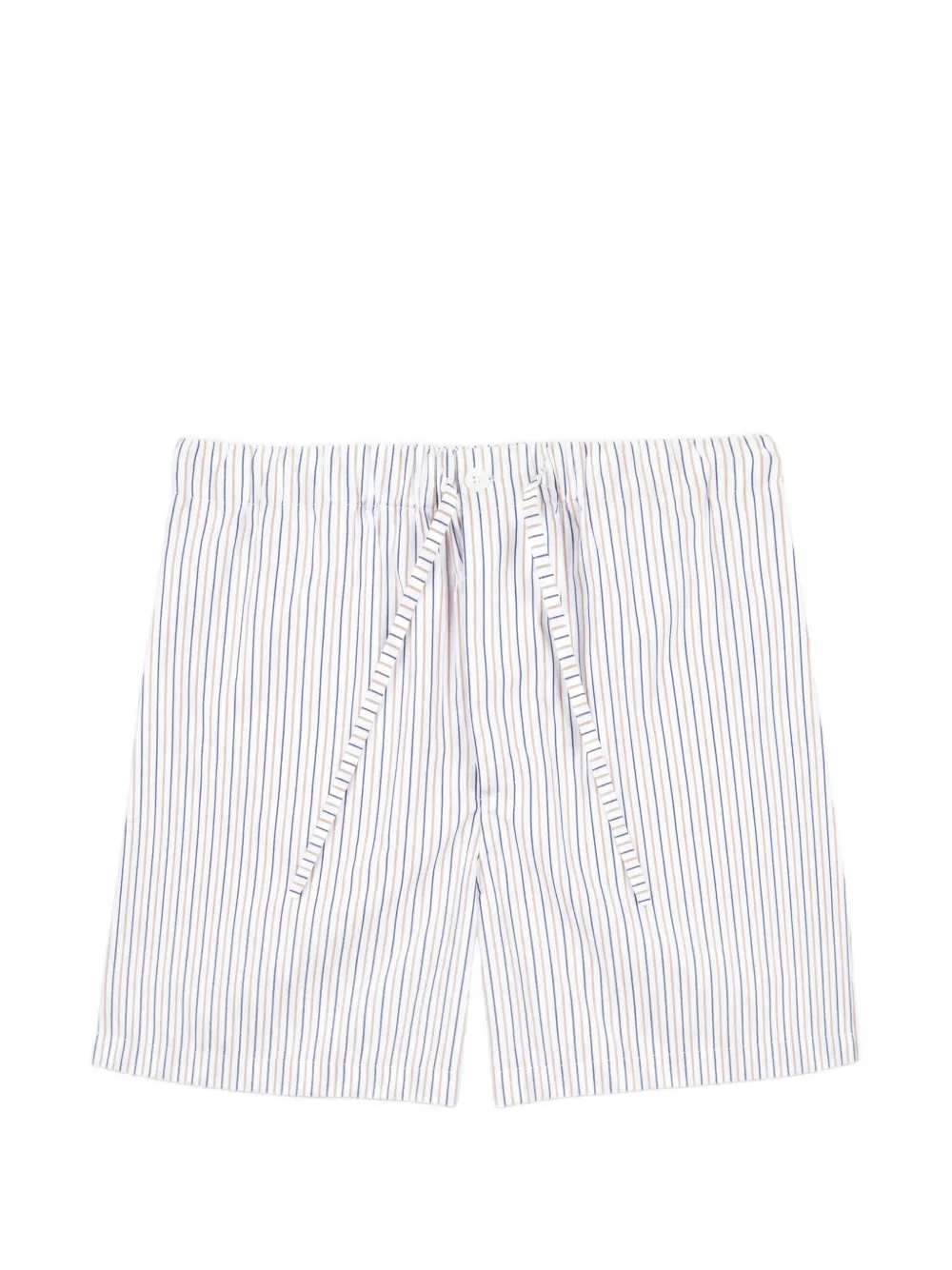 MOSSO SUN WEAR Fine Stripe drawstring shorts - Bianco