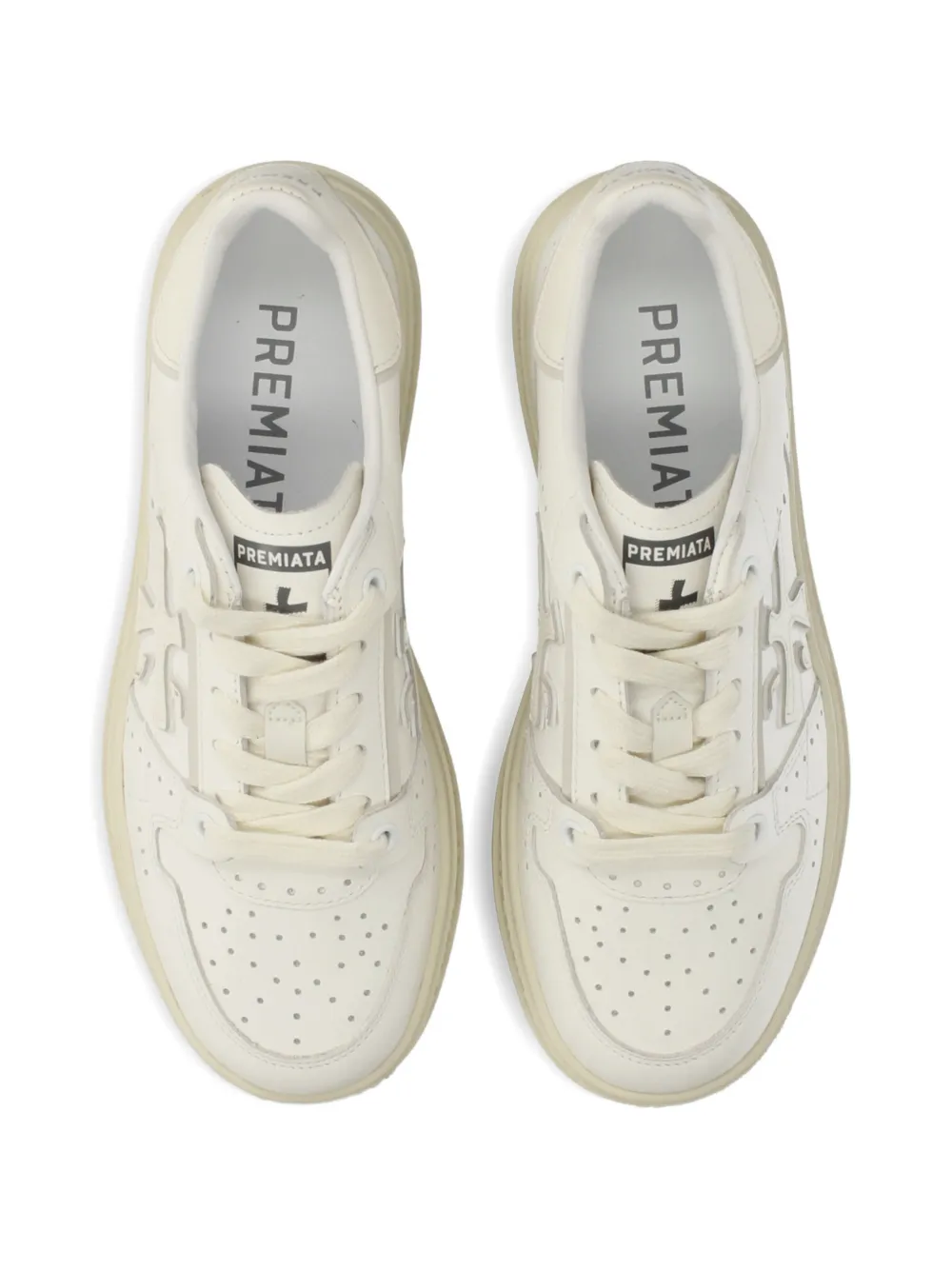 Premiata Quinnd perforated sneakers Wit