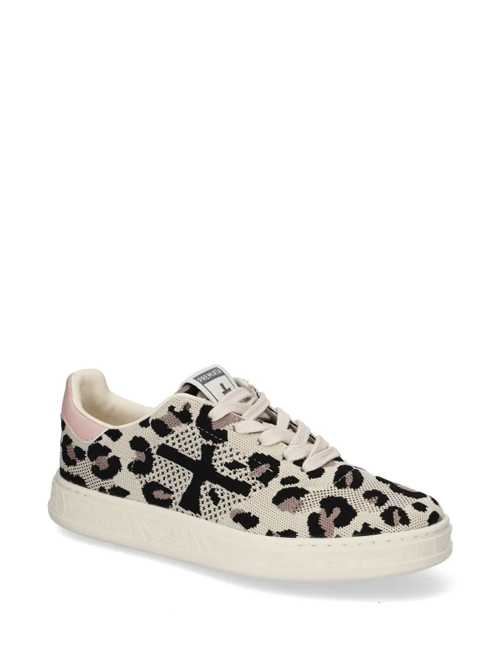 Premiata Quinnd leopard-print sneakers Beige