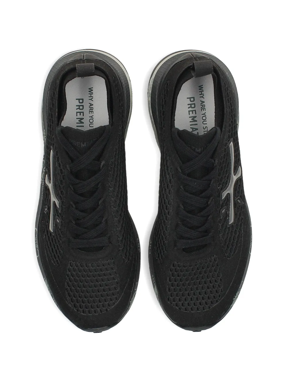 Premiata Moerun mesh-panel sneakers Zwart