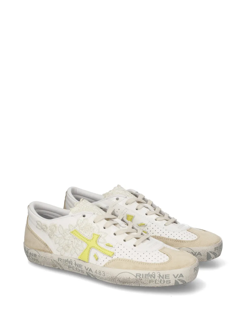 Premiata Davidd lace-detail sneakers Beige