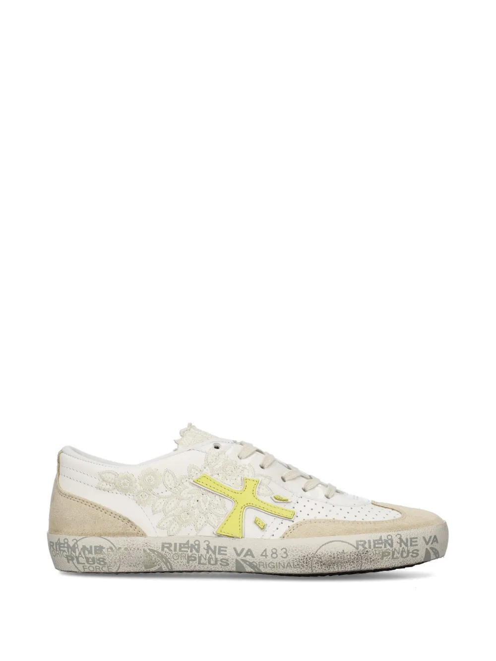 Premiata Davidd lace-detail sneakers - Toni neutri