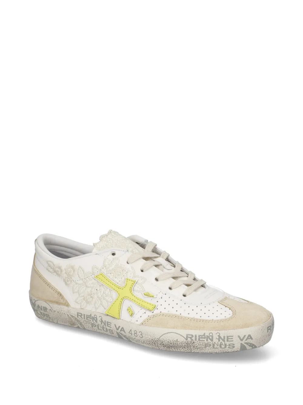 Premiata Davidd lace-detail sneakers Beige