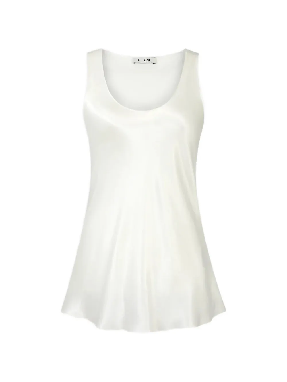A LINE satin-finish top - Bianco