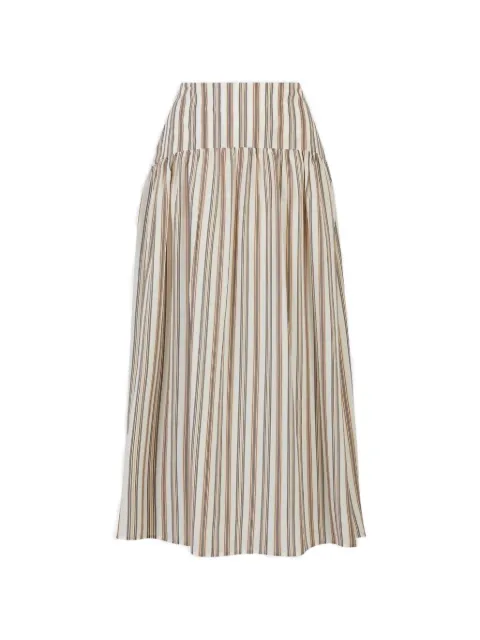 A LINE Arabella striped midi skirt