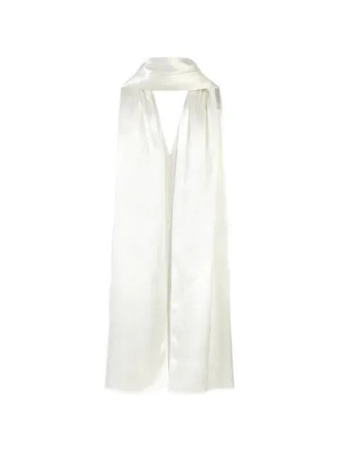 A LINE Sage satin-finish shawl