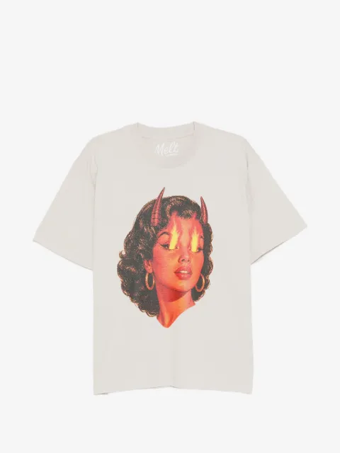 Melt graphic-print cotton T-shirt