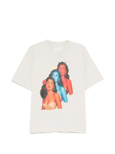 Melt graphic-print T-shirt