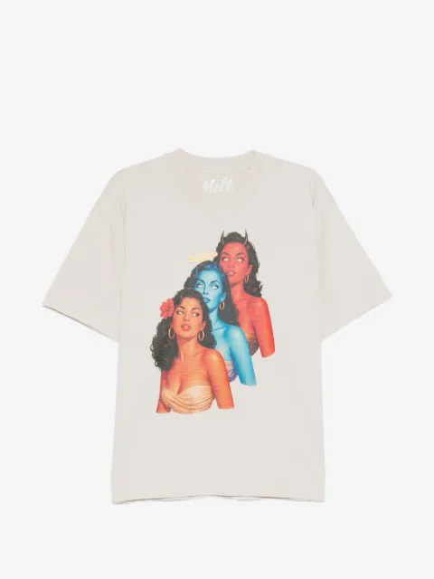 Melt graphic-print T-shirt