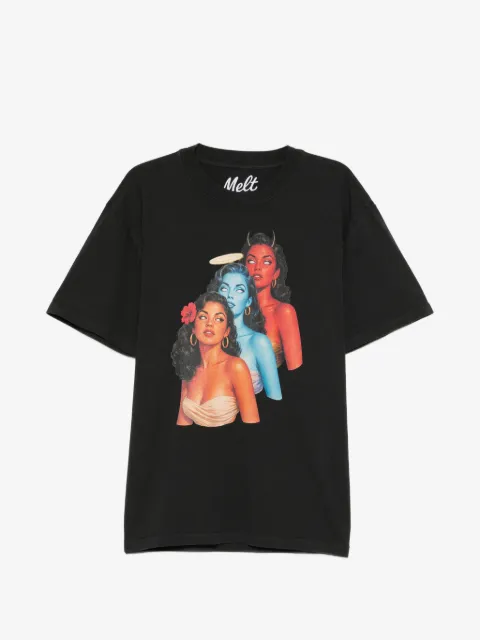 Melt graphic-print T-shirt