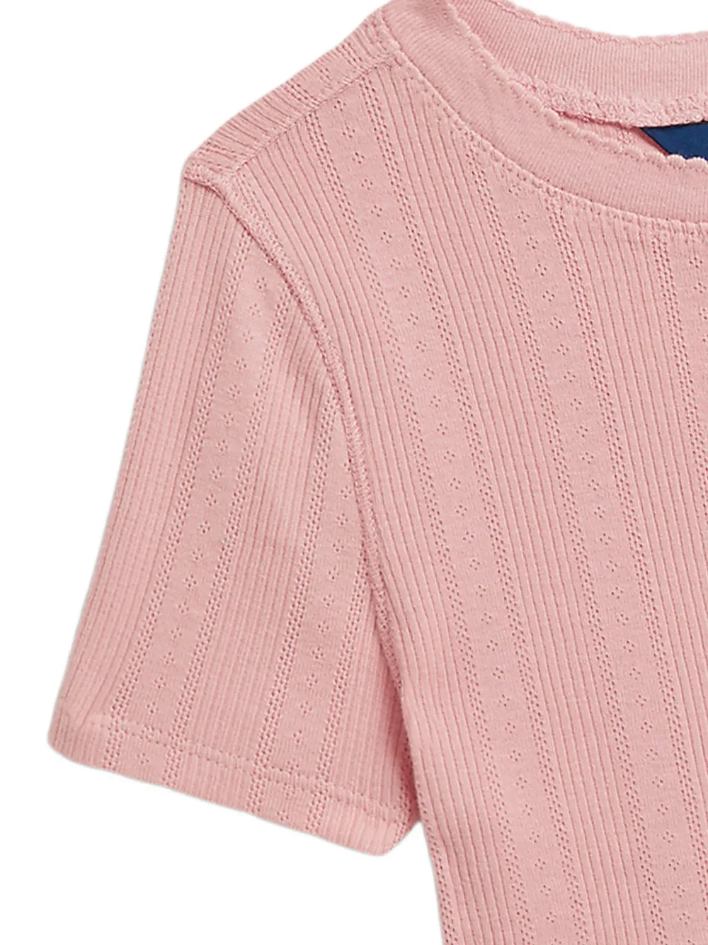 POLO RALPH LAUREN KIDS Pointelle T-shirt Roze