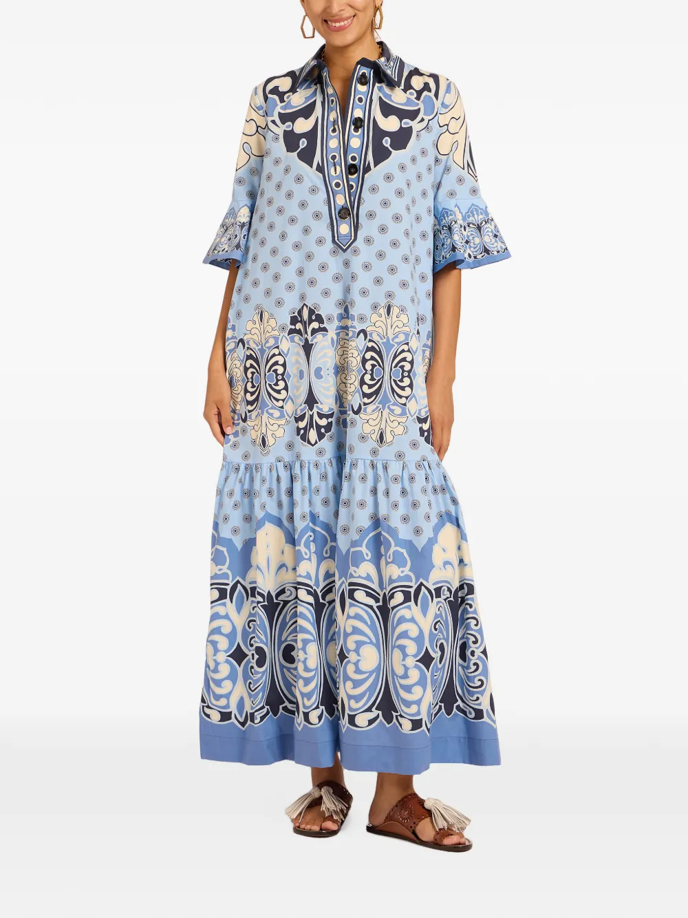 La DoubleJ Artemis Placée jurk Blauw