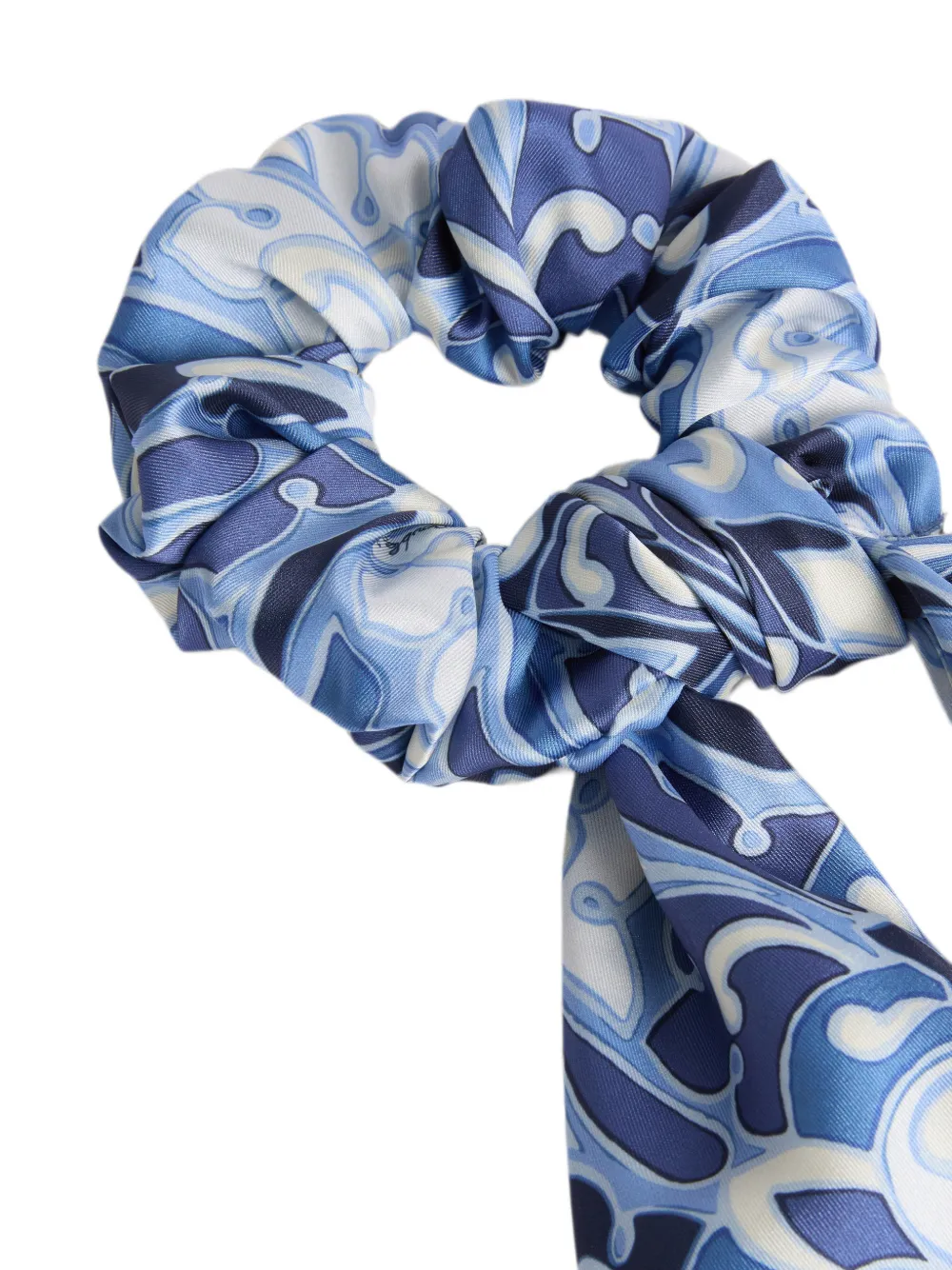 La DoubleJ Scrunchie met strik Blauw