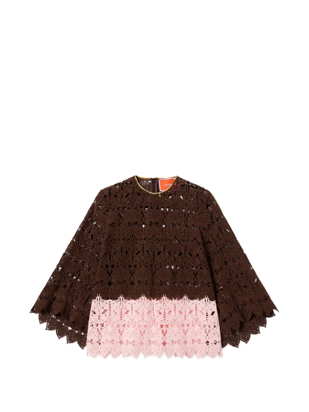 La DoubleJ lacey Make An Exit top - Marrone