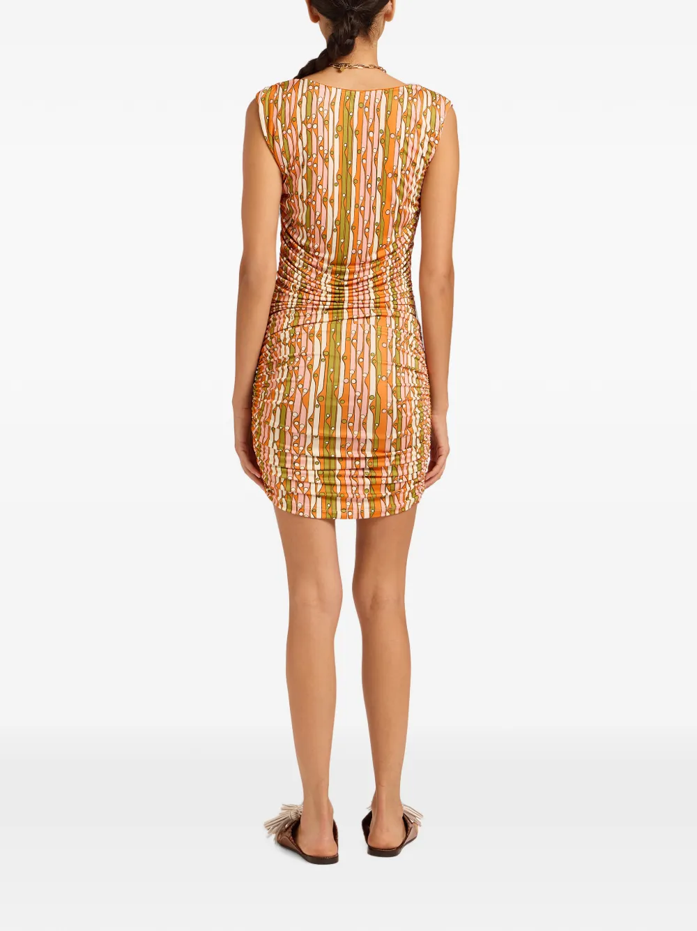 La DoubleJ Bandage mini-jurk Oranje