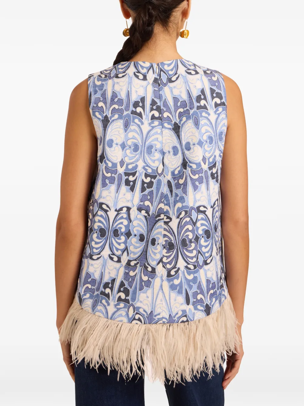 La DoubleJ La Scala top Blauw