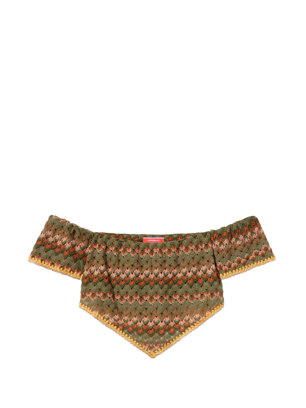 La DoubleJ Top Sand Dollar con ricamo - Verde
