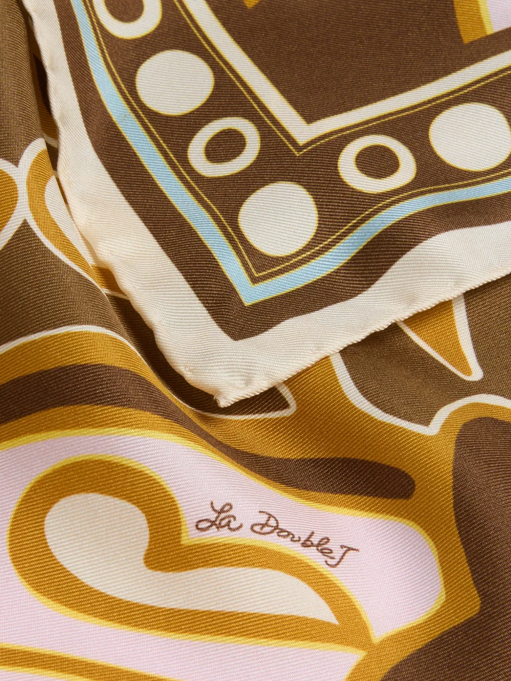 La DoubleJ Foulard 90 Beige