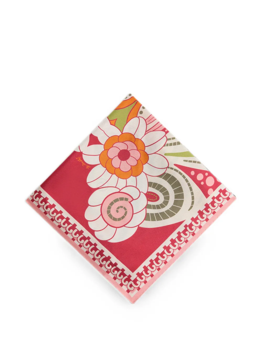 La DoubleJ Mini foulard 45 x 45 cm Rood