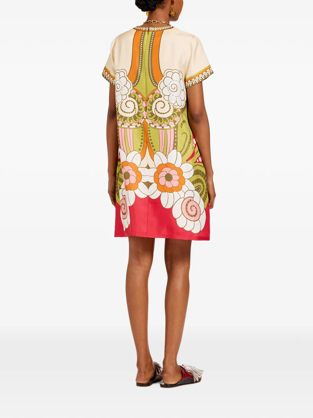La DoubleJ Swing mini-jurk Groen