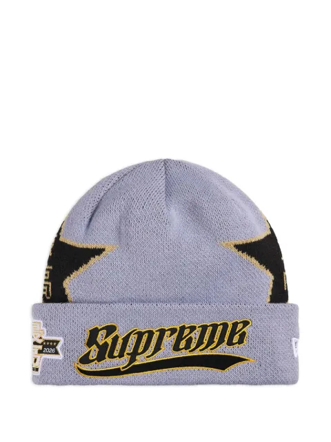 Supreme x New Era Stars beanie hat